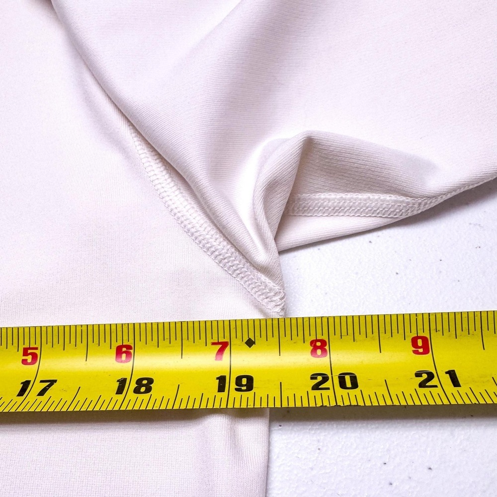 Under Armour ColdGear Golf Shirt Mens Medium White Mock‎ Neck Base Layer Outdoor - Picture 8 of 10